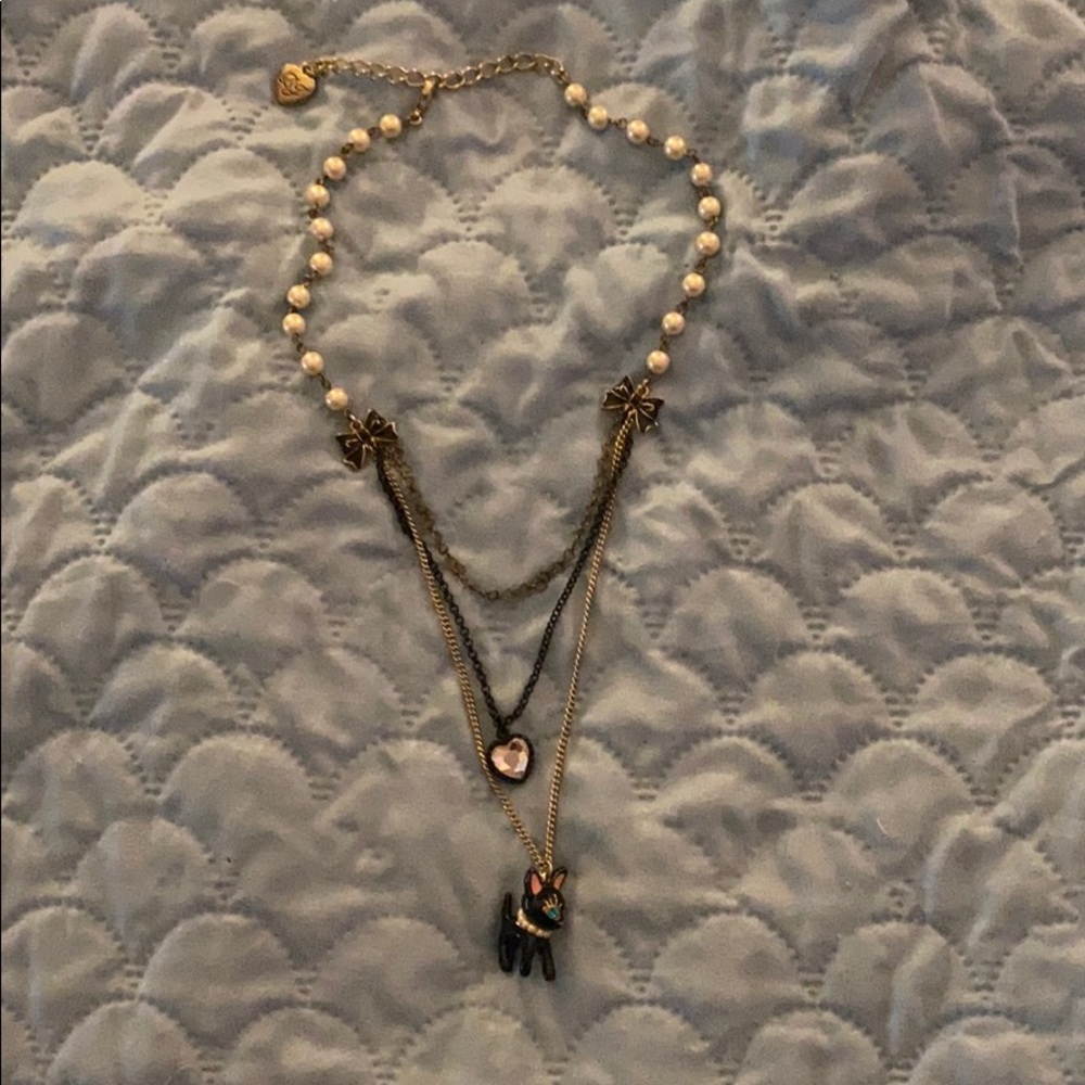 Betsey Johnson Cat Necklace